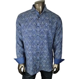 Bugatchi Paisley Button Down Dress shirt.